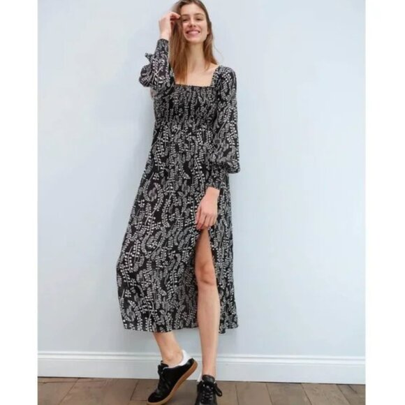 RIXO Marie Dress - Tree Roots Black & Cream - Picture 5 of 12